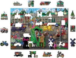 Wooden double-sided puzzle Paris Square in Berlin, 200 pieces