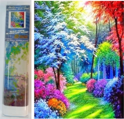 Dijamantna mozaična slika - Šarolika šuma