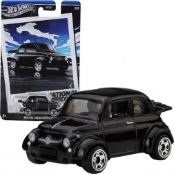 Hot Wheels National Icons – Fiat 500 D Modificado (1960) 1:64, fekete modellautó