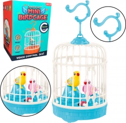 Electronic Birdcage with Singing Birds, Lights and Sounds – Blue