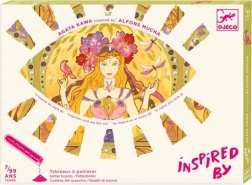 Glitter Sand Art - Illustrations Inspired by Alphonse Mucha