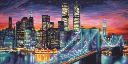 Diamond Painting Night New York 30 × 40 cm