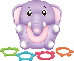 Fürdőelefánt karikákkal