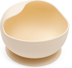 Silicone Bowl with Suction New Baby Beige
