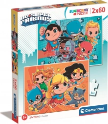 Puzzle DC Super Friends 2x60 Pieces by Clementoni