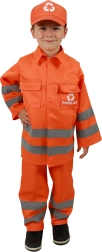 Kids' Garbage Collector Costume with Czech Print (128–140 cm)