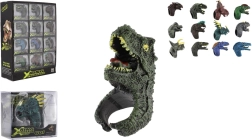 Verstelbare kinderring dinosaurus, plastic, 2 × 4 cm (mix motieven)