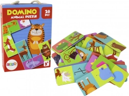 Logička igra Puzzle Domino Životinje 28 elemenata