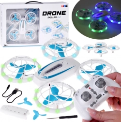 Mini drone LED avec protection d’hélices et acrobaties télécommandées