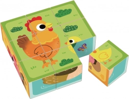 Blocchi di legno fattoria 2Kids Toys
