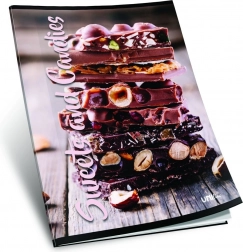 School notebook A4 ruled 40+2 sheets – chocolate