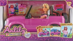 Poupée avec voiture 30 cm