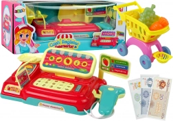 Children's Cash Register with Shopping Basket and Scanner