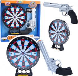 Laser Revolver with Target for Kids