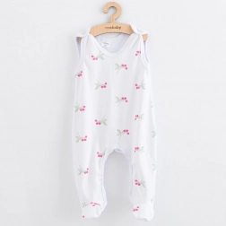 Ammepyjamas med fødder New Baby Classic II hindbær, str. 74 (6–9 måneder)