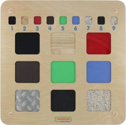 Masterkidz educational sensory board – recognizing materials and textures by touch