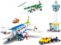 Sluban Airport with Two Airplanes Construction Set