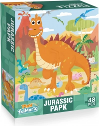 Puzzle con dinosauri 48 pezzi 60 × 44 cm