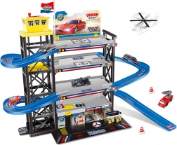 Large parking garage with helipad