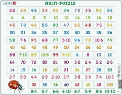 Larsen Mathematical Puzzle: Multiplication 81 Pieces