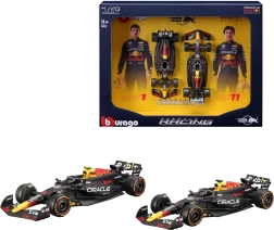 bburago 1:43 formula 1 zestaw podwójny red bull racing rb20 (2024) verstappen i pérez
