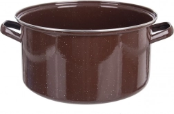 Brown enamel pot 36 cm, 15 l