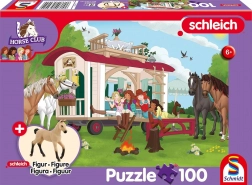 Puzzle SCHMIDT Schleich Campfire by the Caravan 100 pieces + figurine