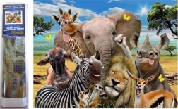 Gyémántfestés Safari selfie 30 × 40 cm
