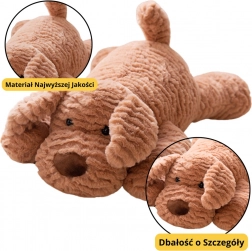 Beige pluchen hondje 30 cm