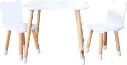Wooden kids' table and chairs FreeON Bear