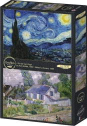 Puzzle Starry Night and House in Auvers 2x500 pieces
