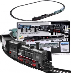 Electric Railway with Locomotive and Cars