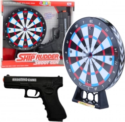 laser pistol with target for kids – shooting game with lights and sounds