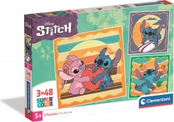 Clementoni puzzel Stitch: vriendelijke buitenaardse 3×48 stukjes