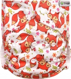 T-TOMI Couche culotte AIO - set de change à pressions Foxes