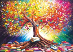 Book Tree Puzzle 1000 Pieces