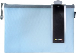 Busta con cerniera A4 Pastelini blu