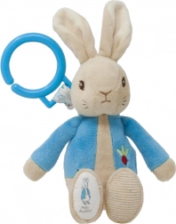 Navijalni plišasti zajček PETER RABBIT s krogcem za obešanje
