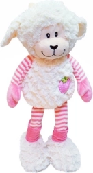 Mouton en peluche aux longues jambes avec broderie 53 cm