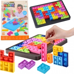 Sensory Toy Tetris Pop-It Puzzle 3-in-1