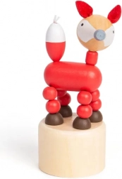 Safari Fox Animal en Bois à Presser de Bigjigs Toys
