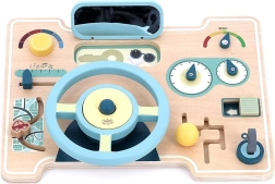 Vilac Wooden Dashboard with Steering Wheel for Children