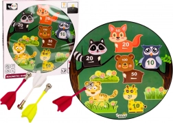 magnetic kids' dart game with animals green
