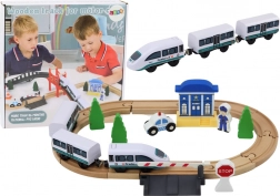 Trætogbane med bro og politistation 3,2 m