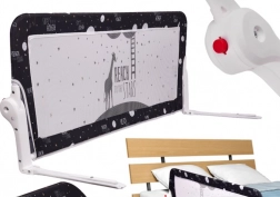 Felnyitható biztonsági ágykorlát 200 cm – fekete