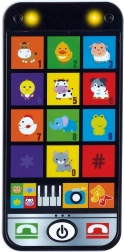 Interactieve kindersmartphone met licht en geluid 6,5 × 13,5 cm