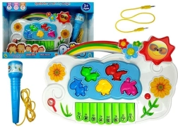 Elektronisk børneklaver Blomster med mikrofon og telefonforbindelse