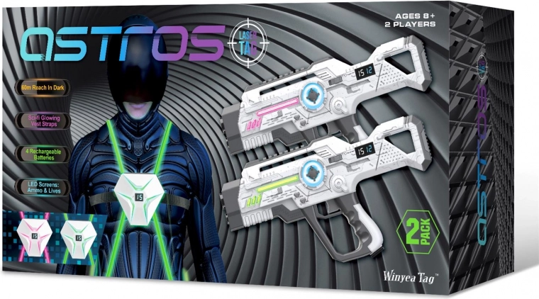 Komplet laserskih pištol z jopiči za otroke