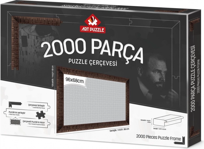 Puzzle Frame 96x68 cm Brown