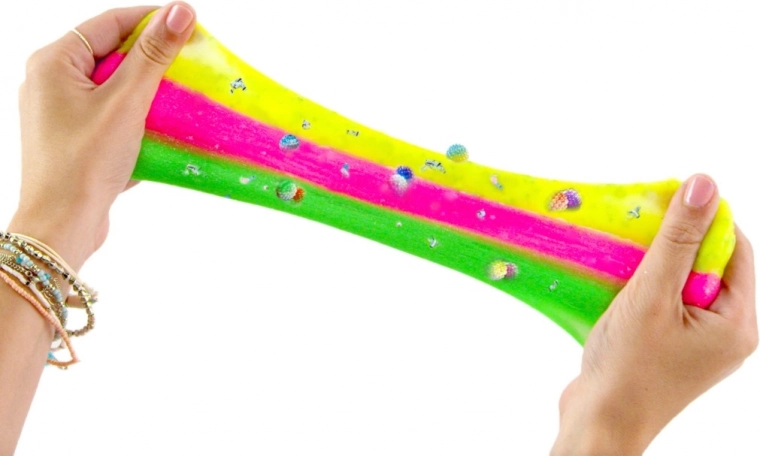 Kleurrijke en glinsterende texturen voor sensorisch plezier